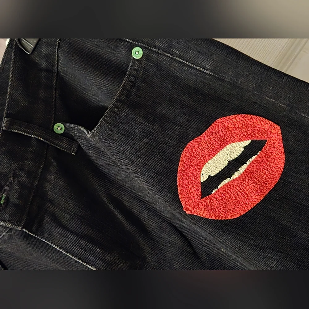 Free People X Sandrine Rose Black Trouble Maker Jeans - Picture 7 of 7